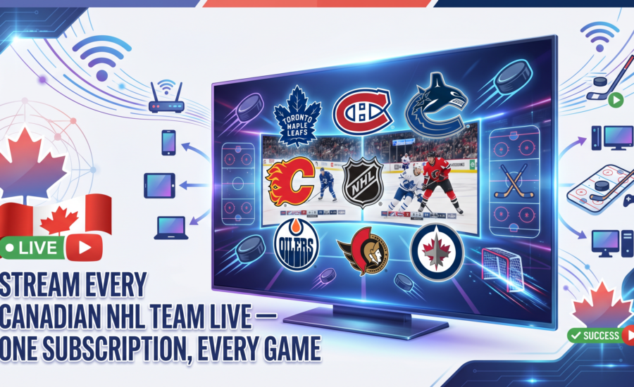 Stream Every Canadian NHL Team Live: One Subscription for All 7 Teams